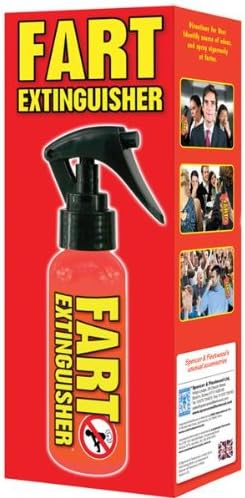 Funtime Gifts Fart Extinguisher Fragrance Spray, Red, 2.1 x 4 x 16.3 cm - Image 3