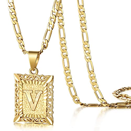 KissYan Initial Letter Pendant Necklace