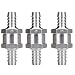 YIYATOO 3pcs New 10mm 3/8" Fuel Non Return One Way Check Valve Petrol Diesel Aluminium Alloy primary