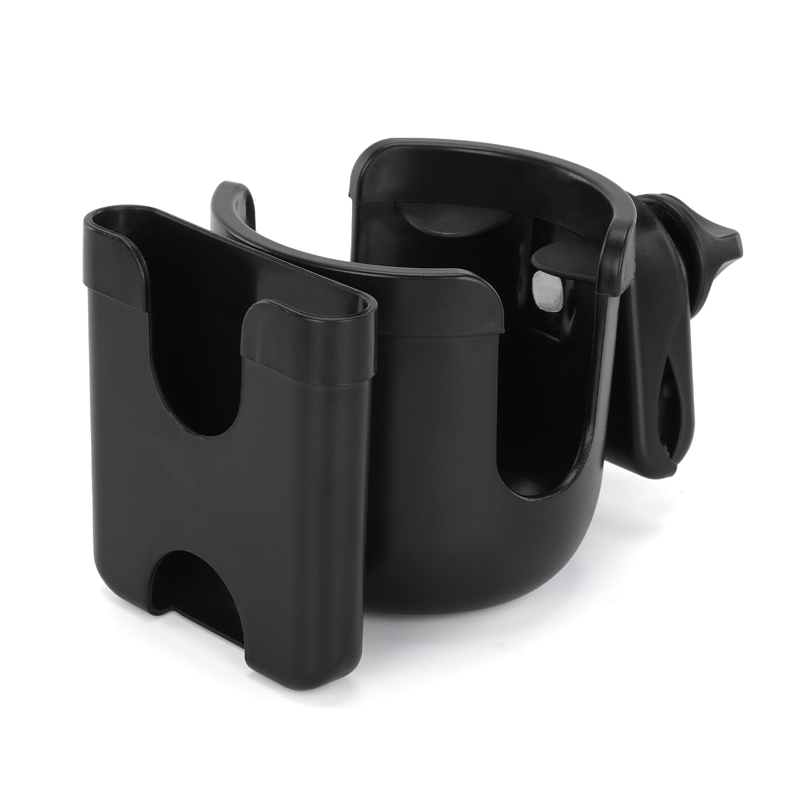 Photo 1 of Ecomobi Multifunctional Cup Holder - Compatible with Strollers, Mobility Scooters, Wheelchairs - Phone Holder Included - 360° Rotatable Design - Fits 2-5cm Tubes