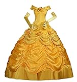 Cosrea Cosplay Beauty And Beast Princess Belle Disney Park Classic Satin Cosplay Costume Custom Sizing