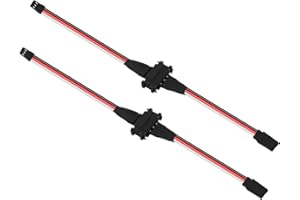 BTFO 2pcs Magnetic JR Extension Cable, 20cm/7.87in 3-Pin JR Extension Cable for RC Models Cars Trucks Drones Robotics