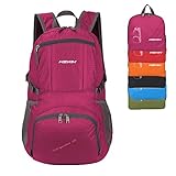 35L - The Most Durable Lightweight Packable Backpack Water Resistant Travel Hiking Daypack for Men & Women Fuschia