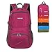 HEXIN Women's Backpack Big Capacity Daypack Waterproof 35L Wine