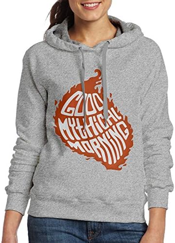 INSJ Good Mythical Morning Turkey Womens Pullover Hoodies Fashion Hooded Sweatshirt Grey