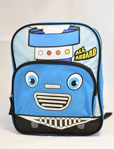 Children's Vehicle Backpacks (Blue smiling meme train)