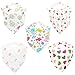 Jack Jill Baby 100% Organic Cotton Absorbent Bandana Drool Bibs (5-pack Girls A)