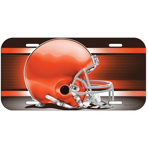NFL Cleveland Browns License Plate, Team Color, One Size