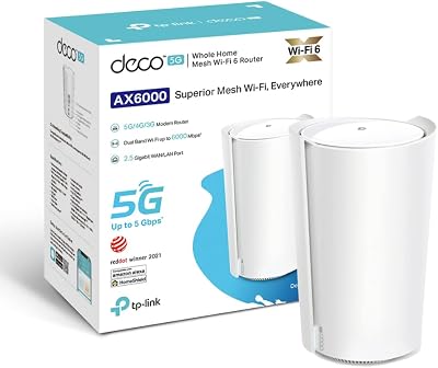 TP-Link Deco X80-5G AX6000 Wi-Fi 6 Mesh Gateway 5G Modem Router SIM Unlocked