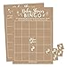 Hadley Designs Hilarious Baby Shower Games Set – 25 Baby Shower Bingo Cards for 25 Guests, Bulk Blank Bingo Squares, Gender Neutral and Fun for Boys & Girls (Rustic)