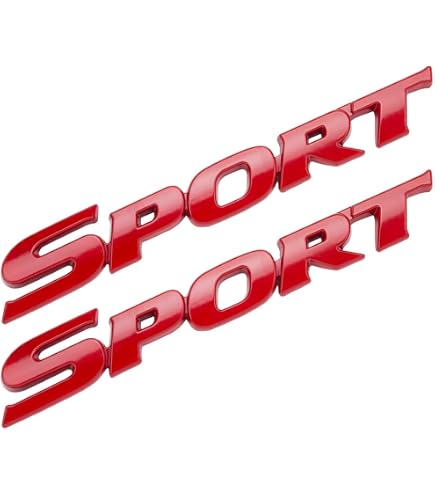 Zorratin „Sport“-Emblem Aus Metall Für Range Rover & Discovery – Heckklappen-Schriftzug In Rot (165 X 19 Mm), Selbstklebend Zorratin „Sport“-Emblem Aus Metall Für Range Rover & Discovery – Heckklappen-Schriftzug In Rot (165 X 19 Mm), Selbstklebend