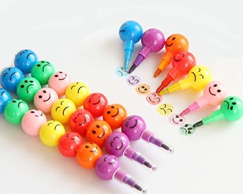 10 Pcs Emotions Face Crayon 7 Colours For Kids Writing Drawing School Stationery Supplies Pencil For Kids
