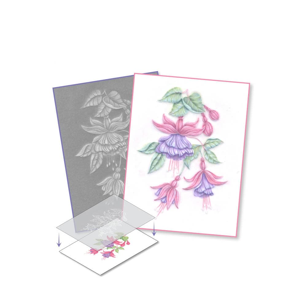 Fuchsia - Frosted Floral Overlay Pack