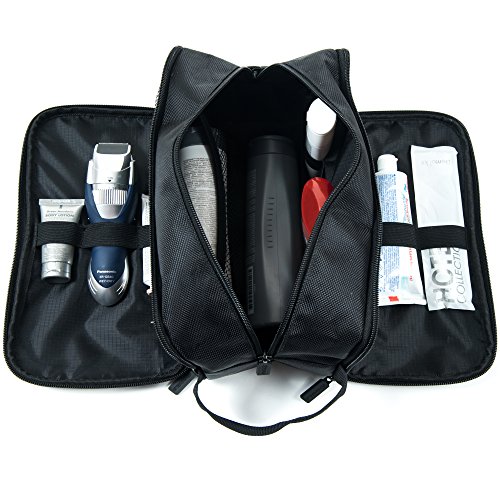 Dopp Kit (12 Inches) 3 Compartments + Waterproof Bag Easy