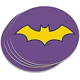 Batman Batgirl Logo Novelty Coaster Set