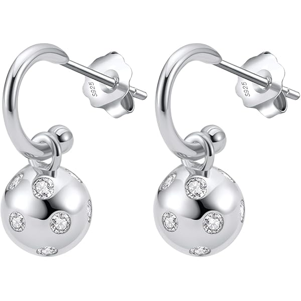 SILVER925 SLIDE BALL HOOK EARRINGS/シルバー SILVER925 SLIDE BALL DESIGN HOOK EARRINGS/シルバー/ピアス