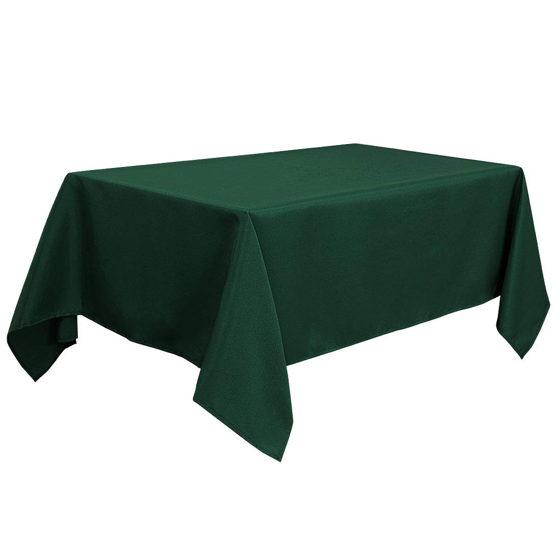 PiccoCasa Tablecloth Rectangle Wrinkle and Water Resistant, Table Cloth Wipe Clean for Kitchen Dining Wedding Party Dinner - Polyester Outdoor Table Cover Green 55"x63" / 140x160cm
