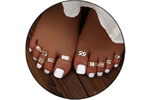 INENIMARTJ Boho Gold Toe Rings Set for Women Gold Stacking Toe Rings Adjustable Open Butterfly Stars Toe Ring Set Summer Beach Toe Ring for Women