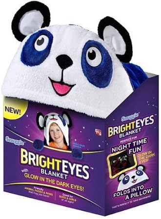 Fluffy Cute As Seen on TV Bright Eyes Blanket, Panda