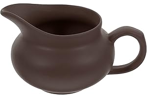 Luxshiny Mini Ceramic Creamer Pitcher: Small Vintage Coffee Milk Creamer Pitcher Cup with Handle Spout Pottery Syrup Pourer H