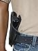 New Barsony Black Leather Concealment Pancake Holster for Compact 9mm 40 45 Pistols