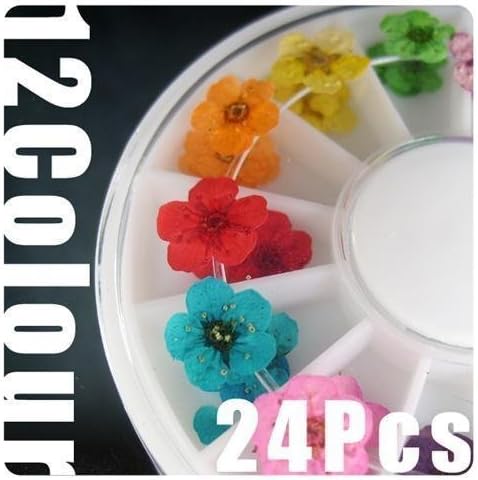 Wheel Dried Dry Flower Nail Art Decorations UV Acrylic