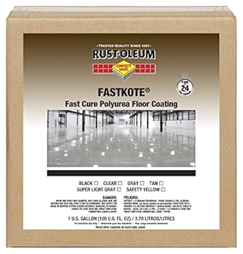 Rust Oleum 285122 Black Fastkote Polyurea Floor Coating 1