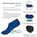 EQUICK Water Socks New Updated Version Durable Aqua Fins Barefoot Shoes Beach Pool Swim Surf Yoga Exercise,CTF01,Black,XXL