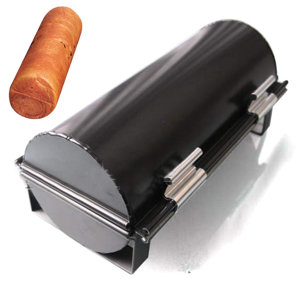 Cayanmydery Black Non-Stick S Size Round Shape Toast Bread Mould Open-Close Style Ripple Toast Bread Cake Mould Decorating Baking Tool โ image 1