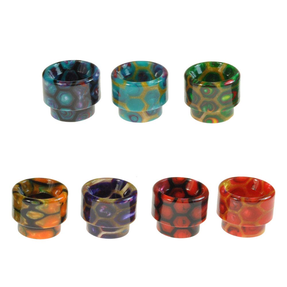 Armerah Honeycomb 810RL Ringless Drip Tip RDA eCig Tanks Short/Big Epoxy Resin 3 Pack Assorted Colours