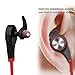 Bluetooth Headphones, Wireless Earbuds Bluetooth Headset with mic Sports running Earphones for iPhone Sony Samsung motorola LG (red)