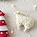 Jeeke Christmas Tree Ornament Felt Sheep Christmas Tree Decoration Christmas Ornaments (Beige, 14x12cm/5.5x4.7inch)