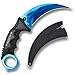 FadeCase Karambit Elite - Blue Steel - Real CSGO Knife Skin Counter Strike Global Offensive Full Tang Fixed Blade Unique Serial Number