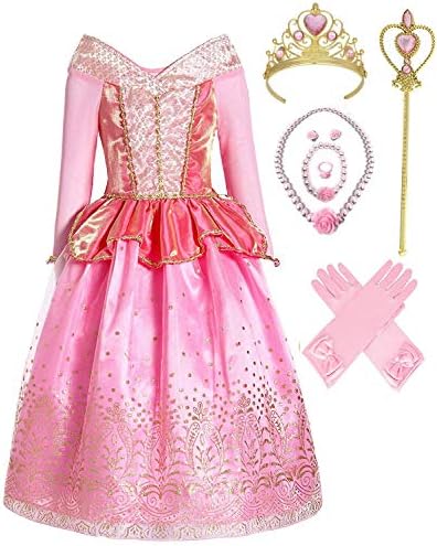 SweetNicole Pink Princess Aurora Party Dress Pretend Costume
