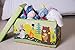 Clever Creations Collapsible Bench Storage Organizer for Bedrooms, Playrooms and Living Rooms, Perfect Size Chest for Books, Clothes, Electronics, and Gadgets, Yellow & Green Camping Animals