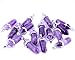 Amethyst 15pcs Natural Stone Gemstone Bullet Shape Hexagonal Healing Pointed Chakra Beads Crystal Quartz Stone Pendants for Necklace Jewelry Making (Amethyst)