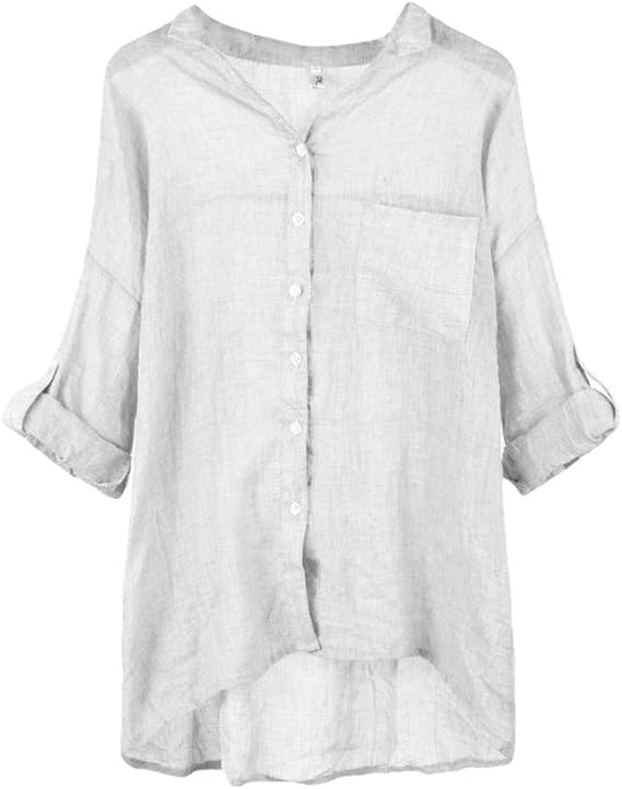 Amazon Co Jp ブラウス レディーストップス Hodarey ゆったり 無地 シャツ 七分袖 スタンドカラートップスリネンシャツ Vネック長袖 インナーブラウス ビジネスワイシャツ Tシャツカットソー 可愛い オフィス 通勤 Ol カジュアル おしゃれ 大きいサイズ 春 秋 腕時計