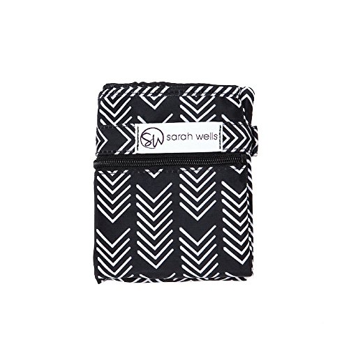 Sarah Wells Pumparoo Wet/Dry Bag for Breast Pump Parts (Black & White