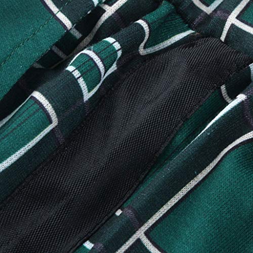 AutumnFall 2019 Men Sportswear Pants Casual Elastic Plaid Mens Fitness Workout Pants Skinny Sweatpants Trousers Jogger Pants (Size:XXXL, Green)