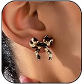 Leopard Print Earrings for Women Boho Leopard Print Ribbon Bow Earrings Cheetah Bowknot Stud Earring Animal Print Statement Earring Fashion Costume Jewelry Holiday Gift