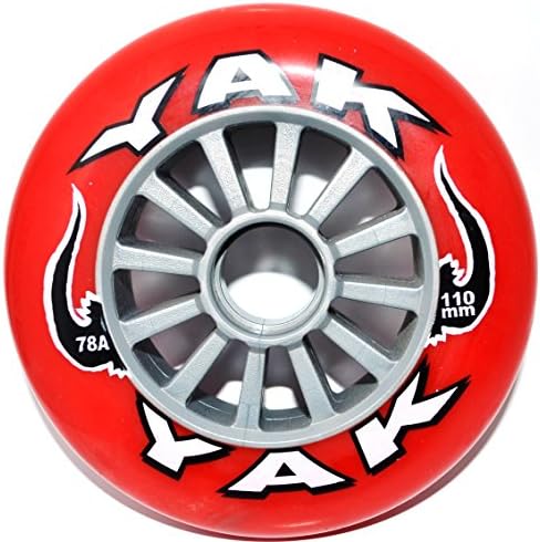 Yak Classic Pro High Performance Scooter Wheel 110mm RED/SILVER