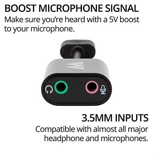 Antlion Audio Usb Stereo Sound Card Adapter For Microphones And Headphones Compatible With Pcs Ps4 And Usb Ready Devices Type A Usb To 3 5mm Audio And Mic Jacks In Dubai Uae Whizz