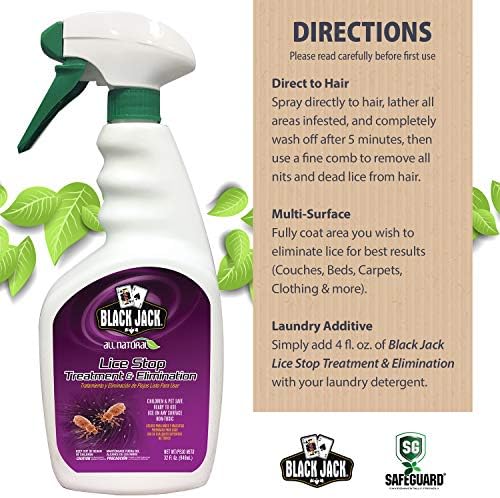 Amazon Com Black Jack All Natural Organic Lice Treatment Spray