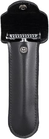vepoty Leather Razor Case Portable Protective Shaving Travel Pouch for Men view 5