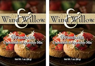 Amazon Com Wind Willow International Influence Savory Cheeseball And Dip Mix 2 Pack Bruschetta