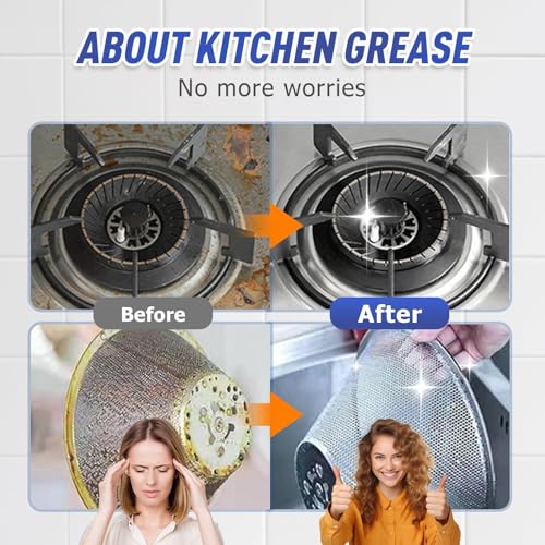 Uniiking® Kitchen Pots and Pan Cleaner, Multipurpose Foam Cleaner Spray, Grease Remover, Kitchen Heavy Oil Cleaner for Range Hood, Stove Top(100ml)