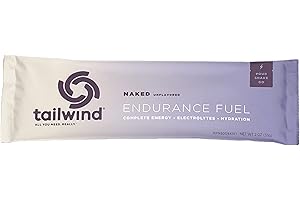 Tailwind Nutrition Endurance Fuel, Sports Drink Powder Single Serving with Electrolytes, Non-GMO, Free of Soy, Dairy, and Gluten, Vegan-Friendly, Naked Unflavored, Pack of 12