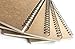 VEEPPO A5 Wirebound Notebooks Bulk Journals Spiral Steno Pads Blank/Lined Kraft Brown Cardboard Cover Thick Cream Writing Pad Sketchbook Scrapbook Album (Lined White-Pack of 4)