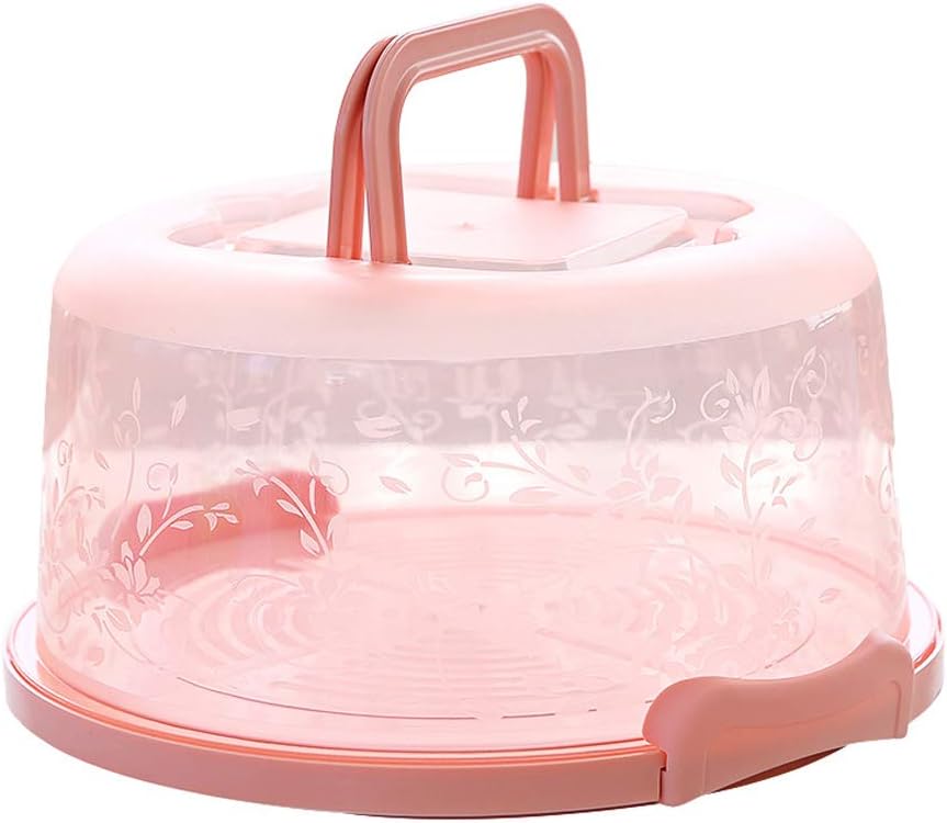 Plastic Small Cake Carrier Holder with Collapsible Handle