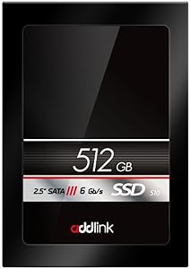 addlink SSD S10 512GB SATAIII 6Gb/s 2.5-inch/7mm Internal Solid State Drive with Read 560MB/s Write 500MB/s (ad512GBS10S3)